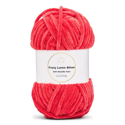 LindeHobby Fuzzy Chenille Silver Lurex